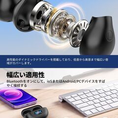 イヤーカフ型　ワイヤレスイヤホンの画像