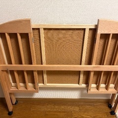 石崎家具スリーピー　パル　ハイタイプ　ベビーベッドお布団セット込みの画像