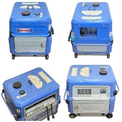 ◯動作品 デンヨー 防音型エンジン溶接機 ウェルダー 発電機 DENYO GAW-185ES2 インバーター 185A 3.0kVA 100V 中古品■ジモティ姫路の画像