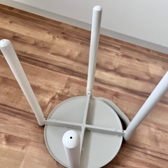 【ほぼ新品】無印良品　屋内外で使えるアルミスツールの画像