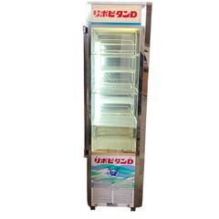 冷蔵ショーケース3段 サンヨー SSR-T500FB レトロ店舗什器 リポビタンD★S3331Aの画像