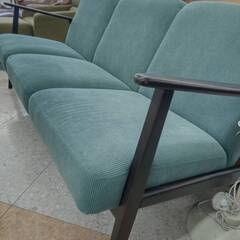 💺IKEA/イケア/3Pソファ/コーデュロイ生地/ナチュラル/№3511💺の画像