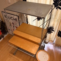 無印良品 スチールユニットシェルフ パソコンデすくスクの画像