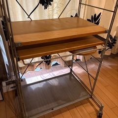 無印良品 スチールユニットシェルフ パソコンデすくスクの画像