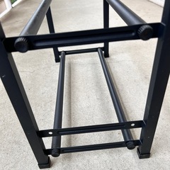 美品✨2段シューズラック　伸縮　スリムの画像
