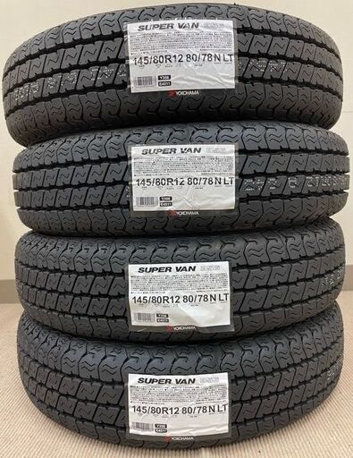 サマータイヤ【145/80R12 80/78N】YOKOHAMA製 新品4本 工賃込総額１９，８００円