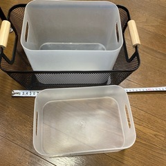 ダイソー　収納ボックス　ワイヤーカゴの画像