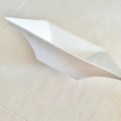 【ネット決済・配送】ノリタケ　Noritake 大皿　盛り鉢　大鉢　深鉢　大盛鉢　未使用　美品　箱入り　白　ホワイト　無地　シンプル　ボウル　ボール　のりたけの画像