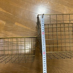 スタッキングワイヤーバスケット　ニトリ　アンバーの画像
