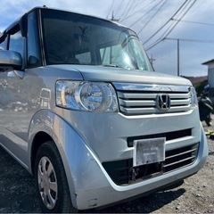 走行距離5万キロ台 低走行お探しの方必見 ホンダ N-BOX GLパッケージ★総額22.8万円★車検2年付き 機関良好 エアコンバッチリ 左パワスラ 純正ナビ 目玉車両 お早めに！の画像