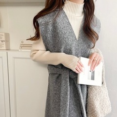 【新品】classicalelf 2wayフェイクリングウール ロングジレ　ジレ　ロングの画像