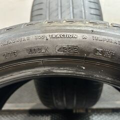 BS TURANZA T005 MO-S B-SILENT 285/35R20 20インチ 夏タイヤ 2本 22年製 ベンツ承認タイヤ 吸音スポンジ ベンツ/Sクラス等　(MTD058)クレジットカード QRコード決済可能の画像