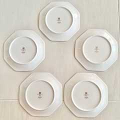 【ネット決済・配送】 GIVENCHY ジバンシー　お皿　5枚セット　デザート　スウィーツ　プレート　未使用美品　花柄　金縁　ジバンシィ　ジヴォンシー の画像