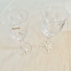 【ネット決済・配送】東洋佐々木ガラス　ササキガラス　ペアグラス　ワイングラス　SASAKI GLASS 未使用　美品　箱入り　佐々木硝子　2人　2個セットの画像