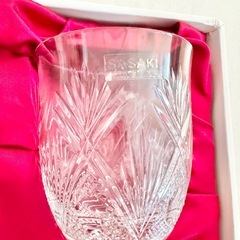 【ネット決済・配送】東洋佐々木ガラス　ササキガラス　ペアグラス　ワイングラス　SASAKI GLASS 未使用　美品　箱入り　佐々木硝子　2人　2個セットの画像
