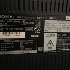 テレビ(ジャンク品)の画像