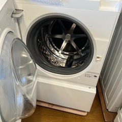 ❷未使用に近い　左開き　パナソニック ドラム式洗濯乾燥機  VG770L   2024年購入の画像