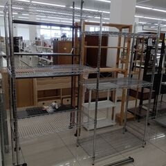 ★リユースのサカイ日立店★HJ8106  メタルラック シルバー H178.5×D45.5×W178.5 クリーニング済み の画像