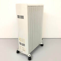 ss7977　デロンギ オイルヒーター 081321TEC ホワイト 8枚フィン 1300W 3～9畳 DeLonghi キャスター付 ヒーター 暖房 白 ダイヤル式タイマー ストーブ 静か クリーン オイルヒーター 中古の画像