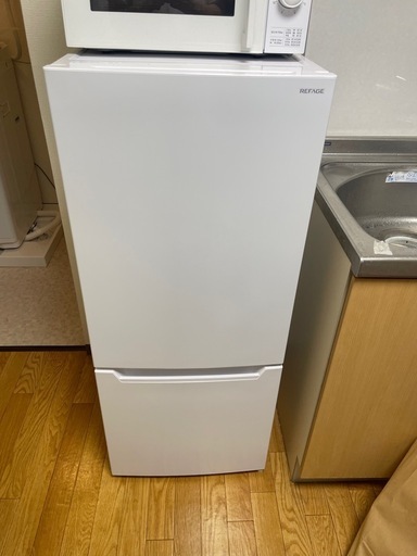 【美品】REFAGE 冷蔵庫 YRZ-C12L（118L・冷凍冷蔵）3ヶ月使用