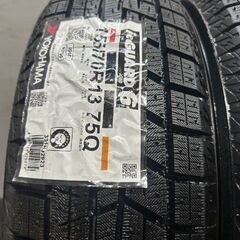 【新品】YOKOHAMA ice GUARD iG60 155/70R13 75Q 13インチ スタッドレス 2本 23年製 ミライース ピクシスエポック等　(MTE004)クレジットカード QRコード決済可能の画像