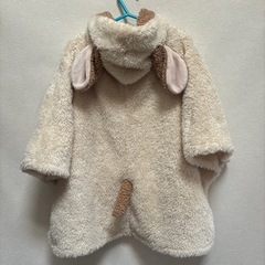美品　3-6.7歳　子リスちゃん　ファー　ポンチョの画像
