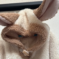 美品　3-6.7歳　子リスちゃん　ファー　ポンチョの画像