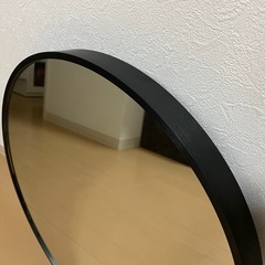 新品未使用　壁掛けミラー 直径50cm 鏡の画像