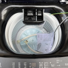 Haier 全自動洗濯機 5.5kg (ブラック) 2025年製の画像