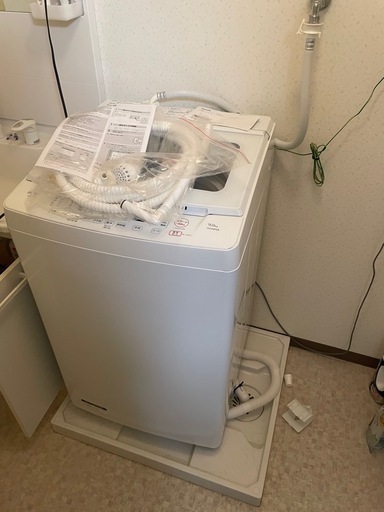 【取り外しお任せ可】9kg 洗濯機 YWM-TV90L 程度良好