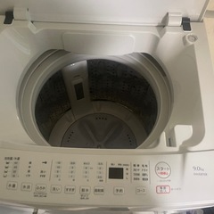 【取り外しお任せ可】9kg 洗濯機 YWM-TV90L 程度良好の画像