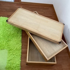 桐の箱2だん2段の画像