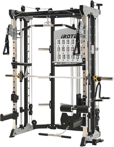 【決まりました】★iROTEC PRO アイロテックプロ プレートローディングスミス＆クロストータルトレーナージムWOTプレート付き約125キロ