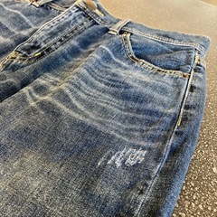 M2510-323 デニム スカート タイト バックスリット 使用感有りの画像