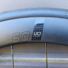【未使用】ATTAQUE Carbon 50mm アタッキ　カーボンホイール　クリンチャー700cの画像