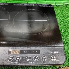 2022年製　アイリスオーヤマ　2口IHコンロ　IHK-W13S-Bの画像