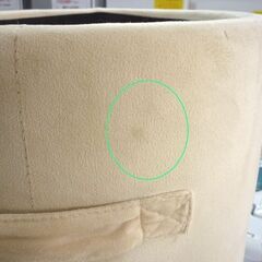 ☆収納スツール 椅子 直径330mm 深さ320mm 高さ370mm アイボリー イス ふた付き 丸いす 札幌市 豊平区 平岸店の画像
