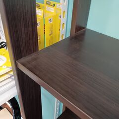 5段オープンシェルフ　フリーラック　マルチシェルフ　棚　収納　ブラウン　DBR　サイズ（約）幅62×奥24.5×高165　　■近隣配送無料 買取GO‼　栄和店の画像