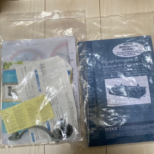 ジャンク品　INTEX ビニールプール　3×2×0.75m