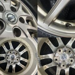タイヤ新品【TOYO GARIT GIZ 195/65R15 91T】スタッドレス【NISSAN 日産 セレナ 純正ホイール 15インチ 5.5J5HPCD114.3+45】　(MTS500)クレジットカード QRコード決済可能の画像