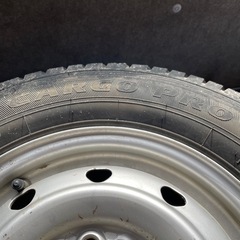 タイヤ　スチールホイール　4本セット　145/80r12 goodyear cargo pro　　　　　の画像