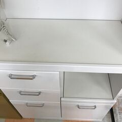 【ジャングルジャングル石川金沢店】  キッチンボード 白 W80×D40×H180 クリーニング済み												の画像