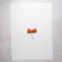 リボン付きお化け布 ハロウィン の画像