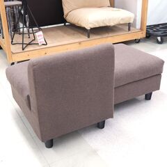 1人掛けソファ　オットマン付き　リユース品　価格　5,500円の画像