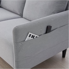 IKEA ソファー　グレーの画像