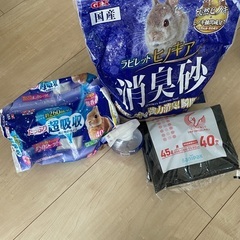 【11月中旬頃までの出品】小動物 うさぎ ケージ、キャリーバッグ、本、お世話グッズの画像