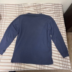 DESCENTE ネイビー　 綿ポリ混　ロングスリーブTシャツ　ゆるダボの画像
