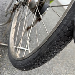 Panasonic 電動アシスト自転車 前22後26インチ 6.6AH 整備済 前後タイヤ新品の画像