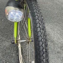 Panasonic 電動アシスト自転車 前22後26インチ 6.6AH 整備済 前後タイヤ新品の画像