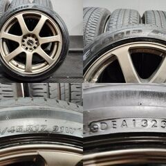タイヤ走行短め【BS NH200 215/45R17】夏タイヤ【WORK EMOTION XT7 エモーション 17インチ 8J/9J5HPCD114.3+42/+38】23年 ドリフト(MTA129)クレジットカード QRコード決済可能の画像